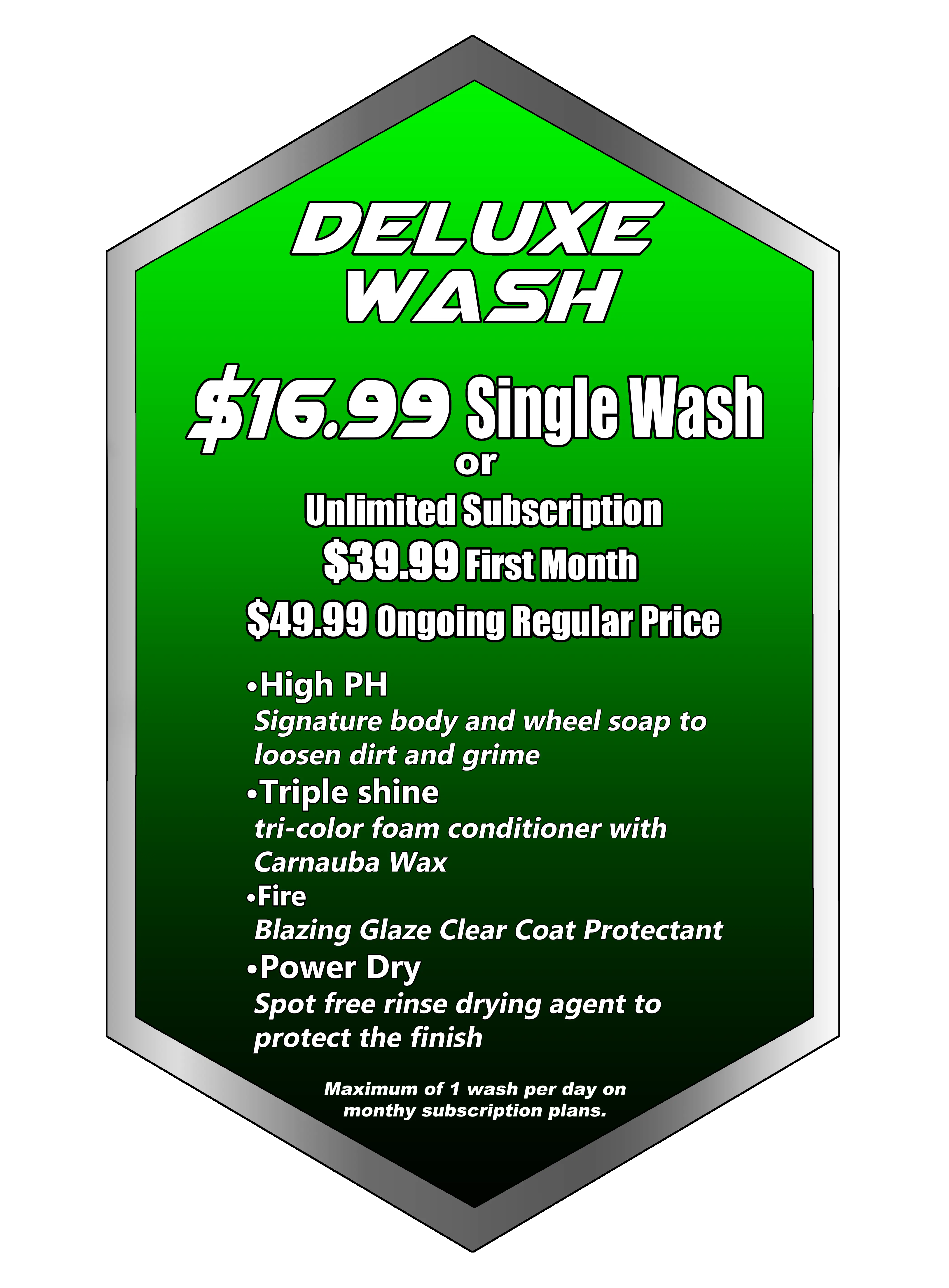 Deluxe Wash Membership